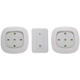 Fulcrum 30022-308 Remote Control Lighting System, 120 VAC, AA Battery, 5-Lamp, LED Lamp, 35 Lumens, White