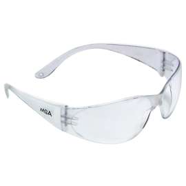 SAFETY WORKS 10006315 Close-Fitting Safety Glasses, Anti-Fog, Anti-Scratch Lens, Rimless Frame, Clear Frame