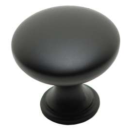 Richelieu BP9041900 Cabinet Knob, 1-3/32 in Projection, Metal, Matte