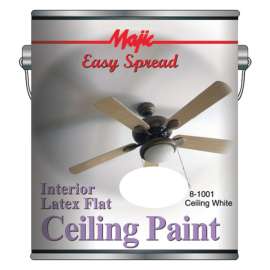 Majic Paints 8-1001-1 Interior Wall Paint, Flat, Ceiling White, 1 gal Pail