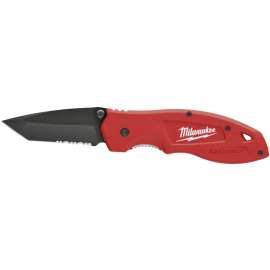 Milwaukee FASTBACK Series 48-22-1530 Utility Knife, 3 in L Blade, Stainless Steel Blade, Contour-Grip Handle, Red Handle