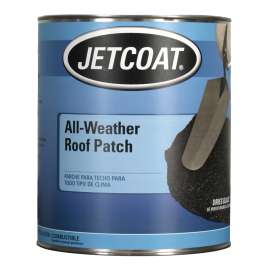 JETCOAT 61714 All-Weather Roof Patch, Black, 0.9 qt Can