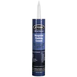 JETCOAT 61439 Flashing Cement, Black, 10 oz Tube