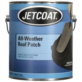 JETCOAT 61711 All-Weather Roof Patch, Black, 0.9 gal Can