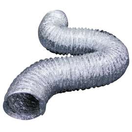 Lambro 414 Flexible Air Connector, 4 in, 25 ft L, Aluminum