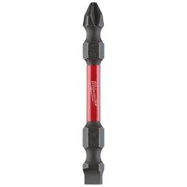 Milwaukee SHOCKWAVE 48-32-4310 Power Bit, #2, #10 Drive, Phillips, Slotted Drive, 1/4 in Shank, Hex Shank, S2 Steel
