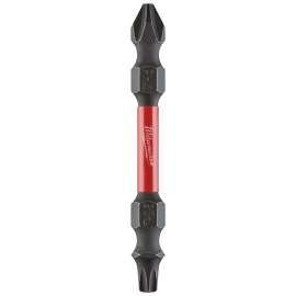 Milwaukee SHOCKWAVE 48-32-4311 Power Bit, #2 Drive, Phillips, Square Recess Drive, 1/4 in Shank, Hex Shank