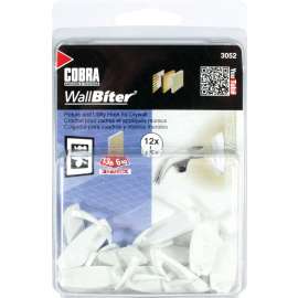COBRA ANCHORS WallBiter 3052 Picture Hook, 13 lb, White