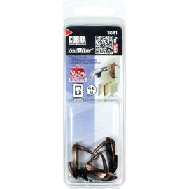 COBRA ANCHORS WallBiter 3041 Picture Hook, 10 lb, Bronze