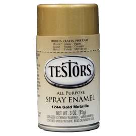 TESTORS 1244T Craft Paint, Metallic, Gold, 3 oz, Bottle