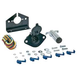 HOPKINS 48405 Light Connector Set, 6/12 V, 6-Pole, Zinc