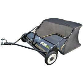 Landscapers Select YTL31108 Lawn Sweeper, 42 in W Working, 12 cu-ft Hopper, 4.25:1 Brush to Wheel Ratio, 4-Brush