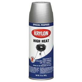 Krylon K01407777 Spray Paint, Metallic, Aluminum, 12 oz, Aerosol Can