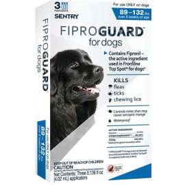 SENTRY Fiproguard 02953 Flea and Tick Squeeze-On, Liquid, 3 Count