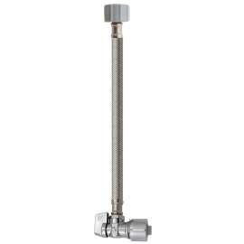 Keeney 2622PCPOLFC12K Quick Lock Valve, 5/8 in Connection, Compression, 125 psi Pressure, Stainless Steel Body