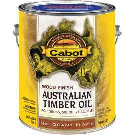 Cabot 19400 19459C Australian Timber Oil, Mahogany Flame, Liquid, 3.7 L