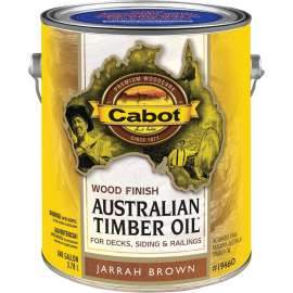 Cabot 19400 19460C Australian Timber Oil, Jarrah Brown, Liquid, 3.7 L