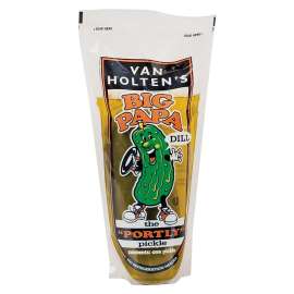 Van Holtens Big Papa Series DILL12 Jumbo Pickle, Hearty Dill Flavor, 13.2 oz Case