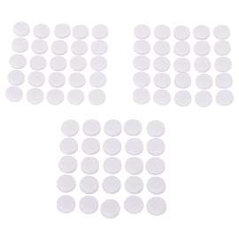 ProSource FE-S301-PS Furniture Pad, Felt Cloth, White, 3/8 in Dia, 5/64 in Thick, Round
