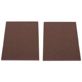 ProSource FE-S307-PS Furniture Pad, Felt Cloth, Brown, 6 x 4-1/2 in Dia, 4-1/2 in W, 5/64 in Thick, Square