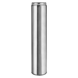 SELKIRK 208024U Chimney Pipe, 10 in OD, 24 in L, Stainless Steel