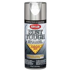 Krylon K09213007 Rust-Preventative Enamel Paint, Metallic, Aluminum, 12 oz, Can