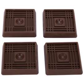 ProSource FE-S711-PS Caster Furniture Glide, Rubber, Brown, Brown, 2-1/2 x 2-1/2 x 15/32 in Dimensions