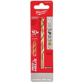 Milwaukee RED HELIX 48-89-2315 Jobber Drill Bit, 9/32 in Dia, 4.33 in OAL, Twist Flute, 2-Flute, 9/32 in Dia Shank