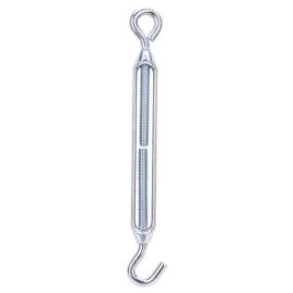 ProSource LR339 Turnbuckle, 3/8 in Thread, Hook, Eye, 15 in L Take-Up, Aluminum