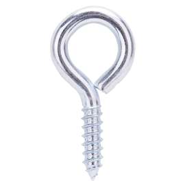 ProSource LR207 Screw Eye, 7.55 mm Dia Wire, 9.3 mm Thread, 1 in L Thread, 2-7/8 in OAL, 286 lb Working Load, Steel