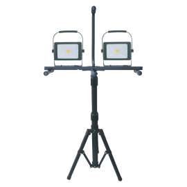 PowerZone O-YWL-10000DT Work Light, 60 Hz, 2-Lamp, LED Lamp, 10000 Lumens, 4000 K Color Temp, Black