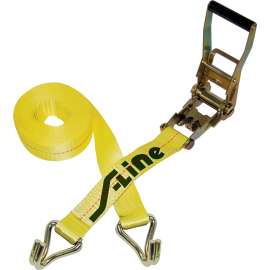 S-Line 500 Series 557-WHK Strap, 2 in W, 27 ft L, Polyester, 3333 lb Working Load, Hook End