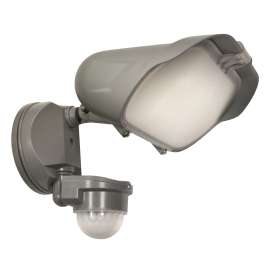 PowerZone O-V-5500M-G Security Light, 110/240 V, 58 W, 1-Lamp, LED Lamp, Daylight Light, 5500 Lumens, 5000 K Color Temp