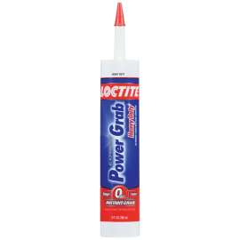 Loctite 2032666 Exterior Construction Adhesive, White, 9 fl-oz Cartridge