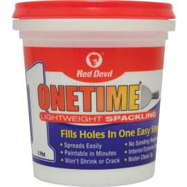 Red Devil 0548 Spackling Compound White, White, 1 pt Tub