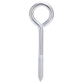 ProSource LR257 Lag Screw Eye, 11 mm Thread, Screw Thread, 2 in L Thread, 1-7/8 in Dia Eye, 271 lb Working Load, Steel