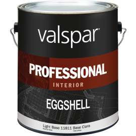 Valspar 118111GAL Interior Paint, Eggshell, Velvet, Light Base, 1 gal Can