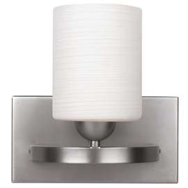 Canarm Hampton Series IVL370A01BPT Vanity Light, 120 V, 100 W, 1-Lamp, Steel Fixture, Brushed Pewter Fixture