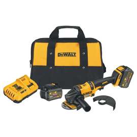 DeWALT FLEXVOLT DCG414T2 Angle Grinder Kit, Battery Included, 20 V, 2, 6 Ah, 5/8-11 Spindle, 4-1/2 in Dia Wheel