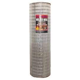 Jackson Wire 10 04 39 14 Welded Wire Fence, 100 ft L, 48 in H, 1 x 2 in Mesh, 14 Gauge, Galvanized
