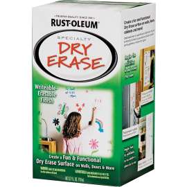 RUST-OLEUM SPECIALTY 241140 Dry Erase Paint, Mild, White, 27 oz