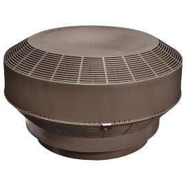 Duraflo 6001BR Roof Turbine Vent, Polypropylene, Brown