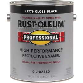 RUST-OLEUM PROFESSIONAL K7779402 Protective Enamel, Gloss, Black, 1 gal Can