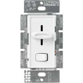 Lutron Skylark SFSQ-LFH-WH Fan/Light Control Switch, 1.5 A, 120 V, White