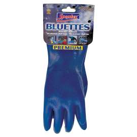 SPONTEX 20005 Household Protective Gloves, XL, Longer Cuff, Neoprene, Blue