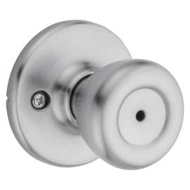 Kwikset 300T26DCP Privacy Door Knob, Satin Chrome