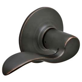 Schlage Accent Series F10V ACC 716 Passage Lever, Zinc, Aged Bronze