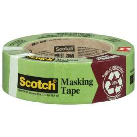 ScotchBlue 2055PCW - 36 MM Masking Tape, 55 m L, 36 mm W, Crepe Paper Backing, Green