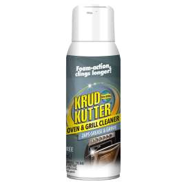 KRUD KUTTER 298478 Oven and Grill Cleaner, 12 oz Aerosol Can, Liquid, Mild, Clear