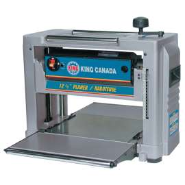 King Canada KC-426C Portable Planer, 110 V, 15 A, 1/8 in Max Cut D, 12-1/2 in Max Cutting W, 26.2 fpm Feed